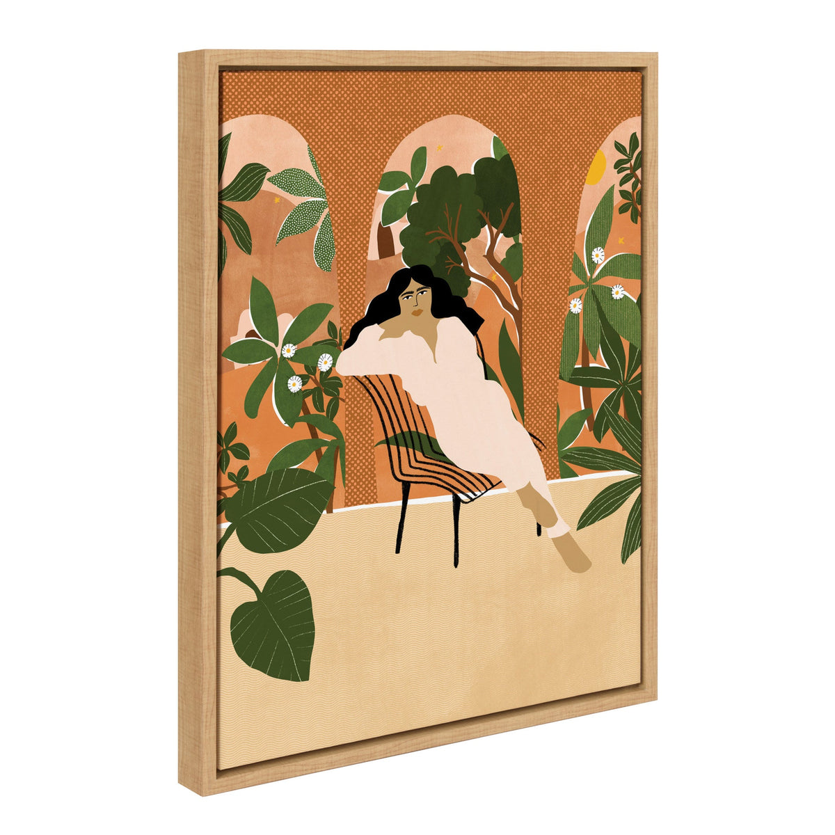 Sylvie Mediterranean Life Framed Canvas by kateandlaurel - product image 2 for Resin Society