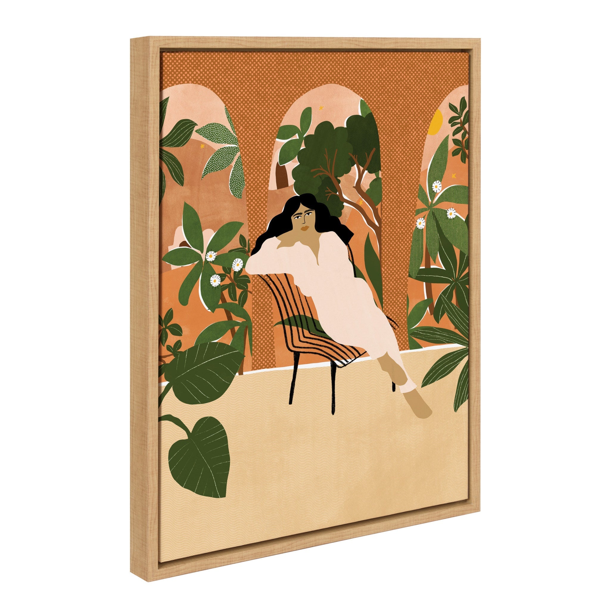Sylvie Mediterranean Life Framed Canvas by kateandlaurel - product image 2 for Resin Society