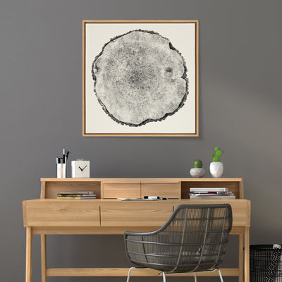 Sylvie Tree Rings Linen Framed Canvas by kateandlaurel - product image 14 for Resin Society