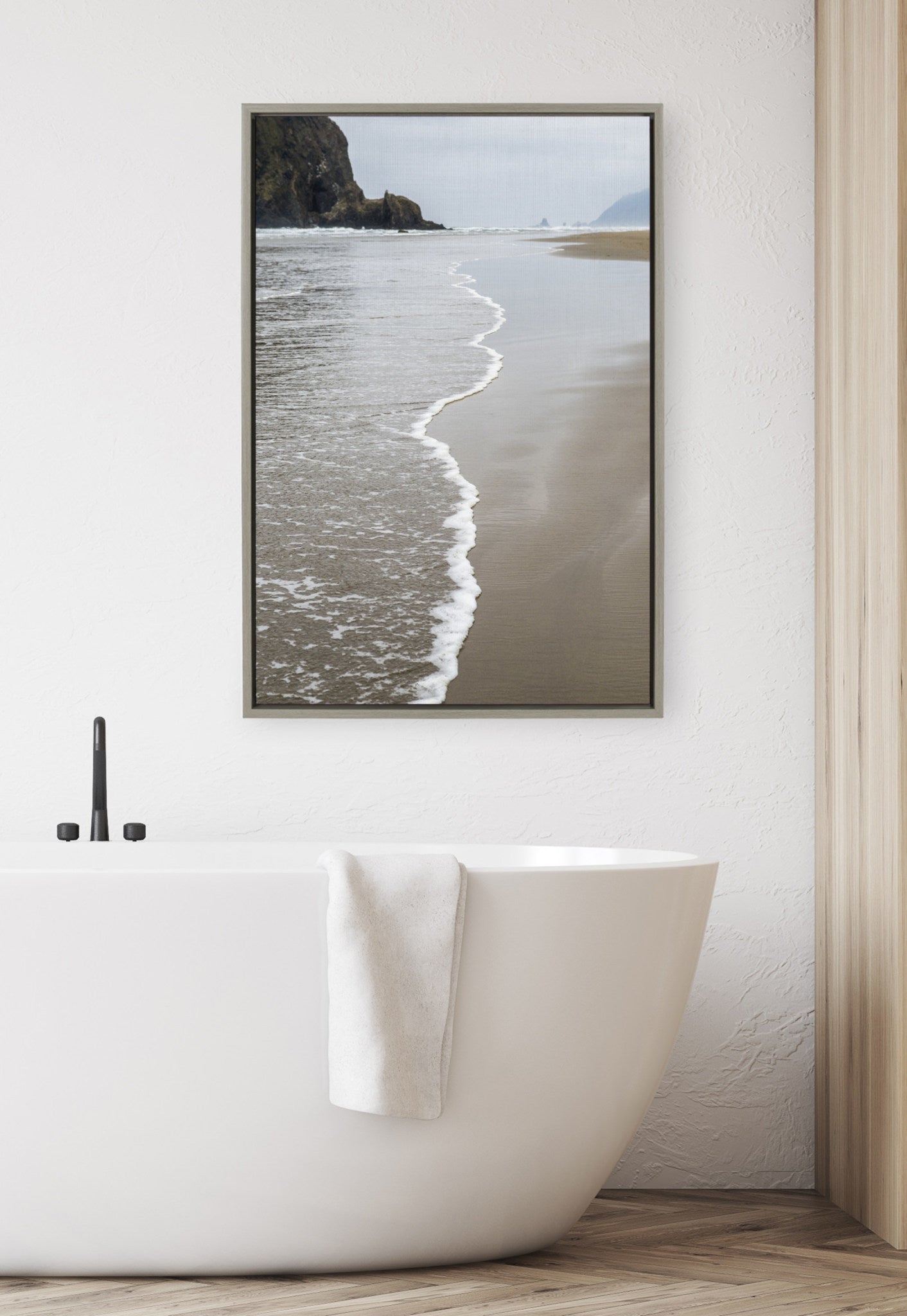 Sylvie Arrival Framed Canvas By Pete Olsen, Gray 23x33 by kateandlaurel - product image 6 for Resin Society