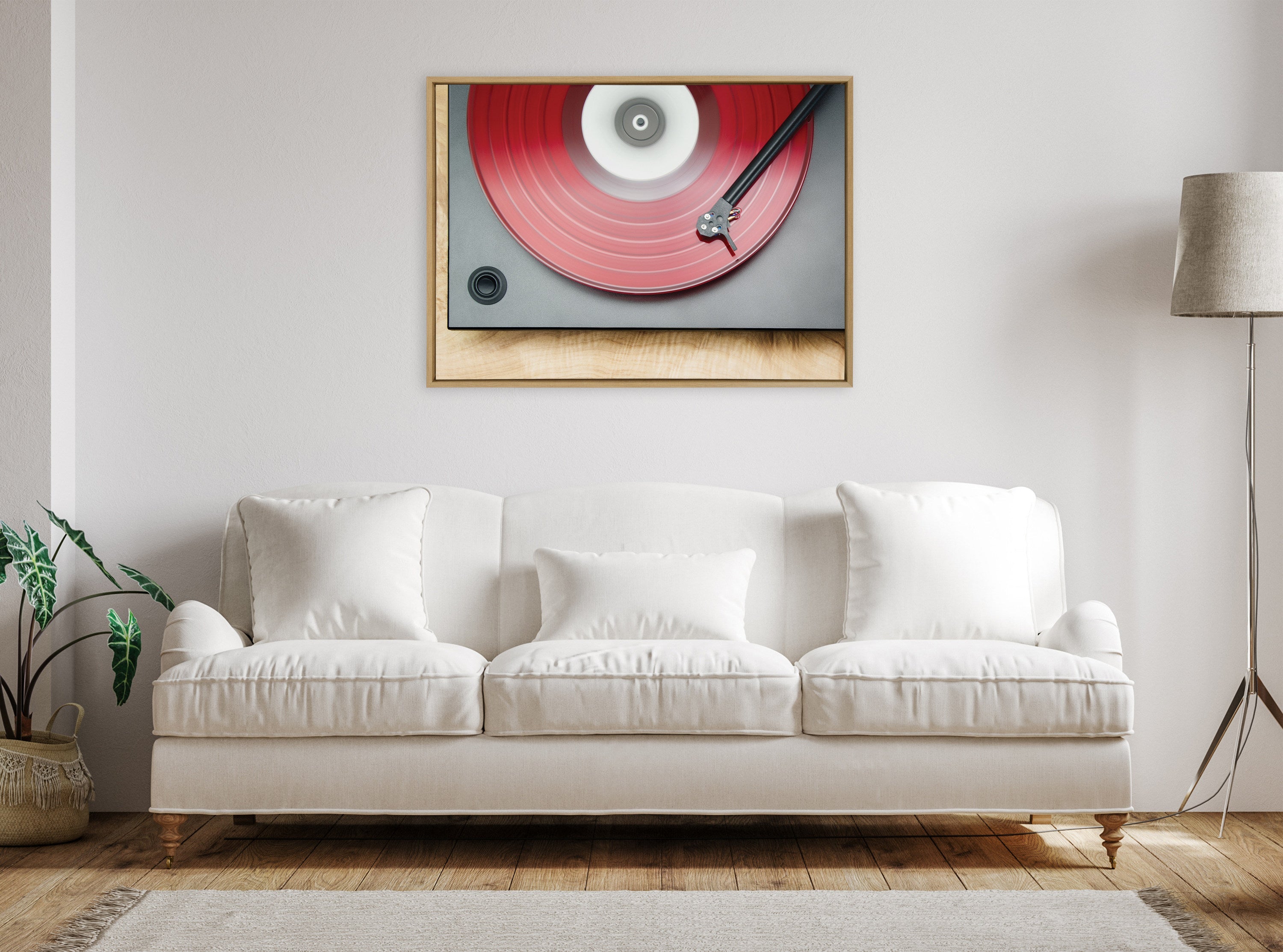 Sylvie Red Vinyl Framed Canvas by Emiko and Mark Franzen