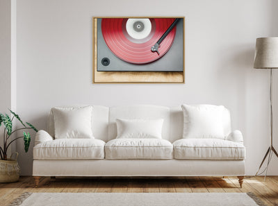Sylvie Red Vinyl Framed Canvas by Emiko and Mark Franzen