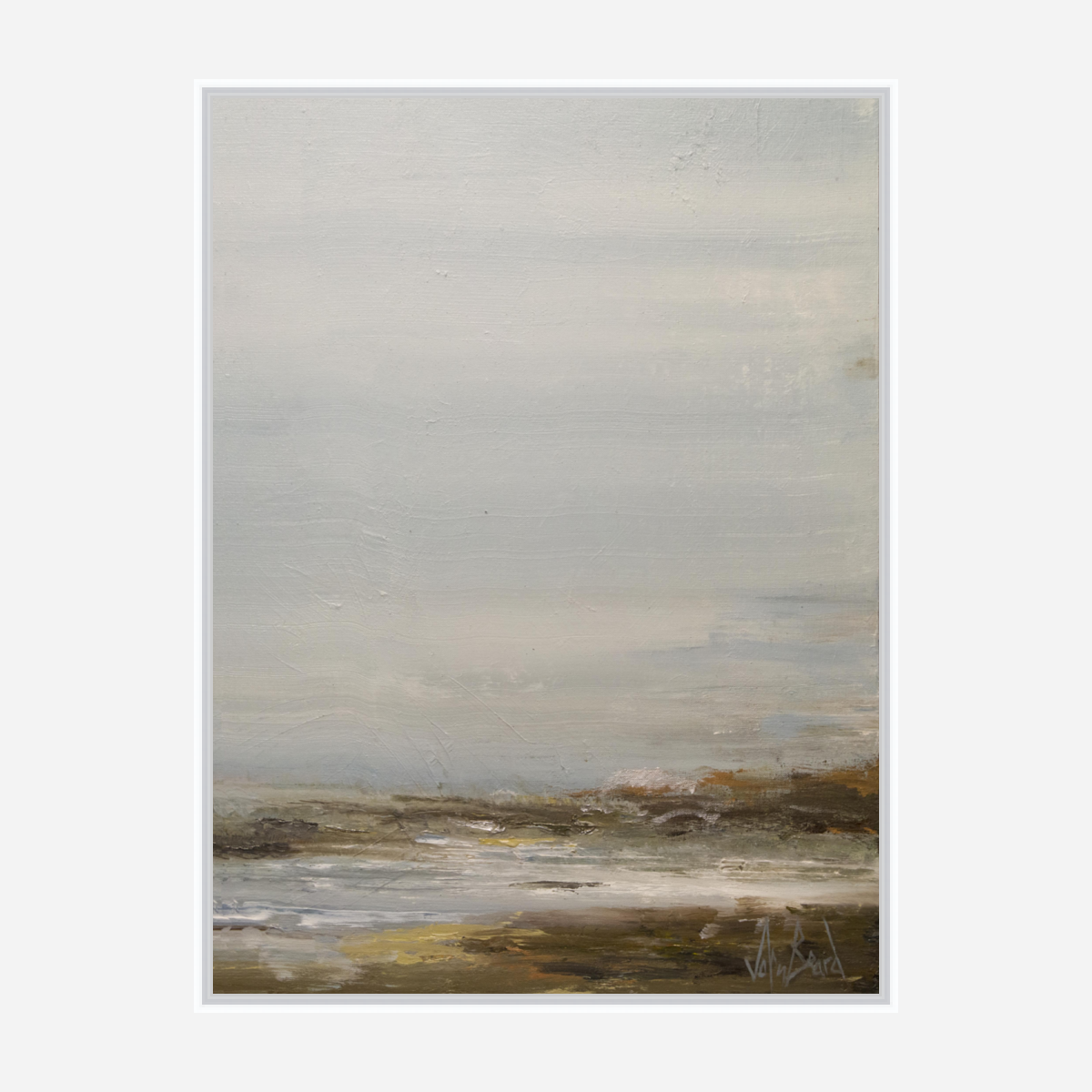 Foggy Shore Artist Enhanced Canvas Print by John Beard Collection - product image 6 for Resin Society