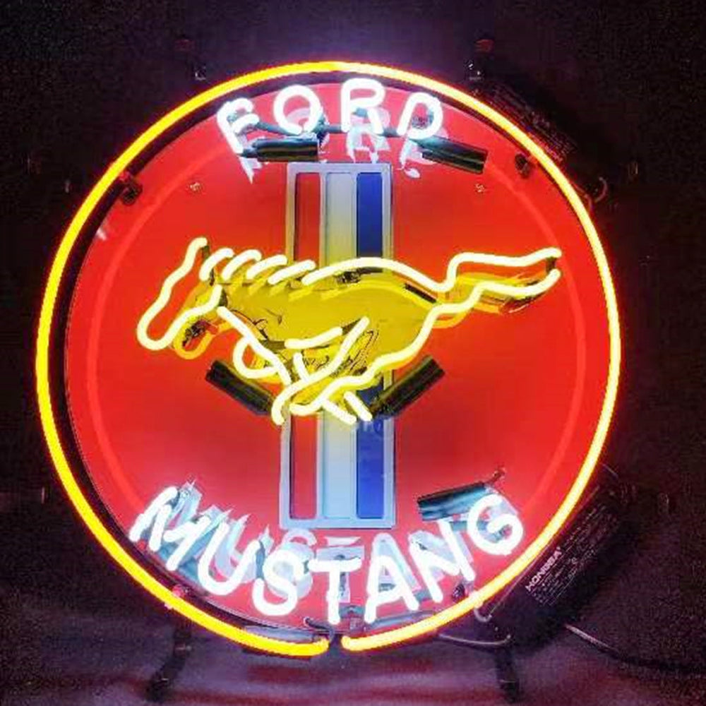 Ford Mustang Car Logo Neon Signs by Neon Signs Land - main product image for Resin Society