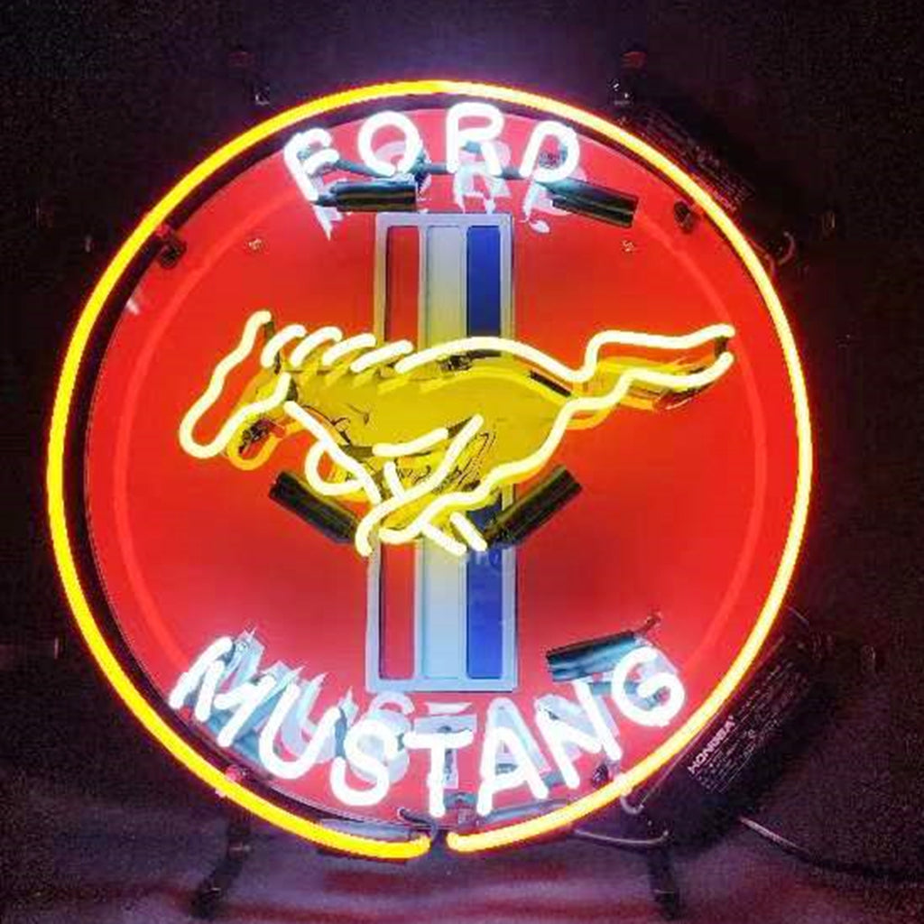 Ford Mustang Car Logo Neon Signs by Neon Signs Land - main product image for Resin Society