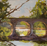 Forest Bridge Artist Canvas Enhanced Print by John Beard Collection - main product image for Resin Society