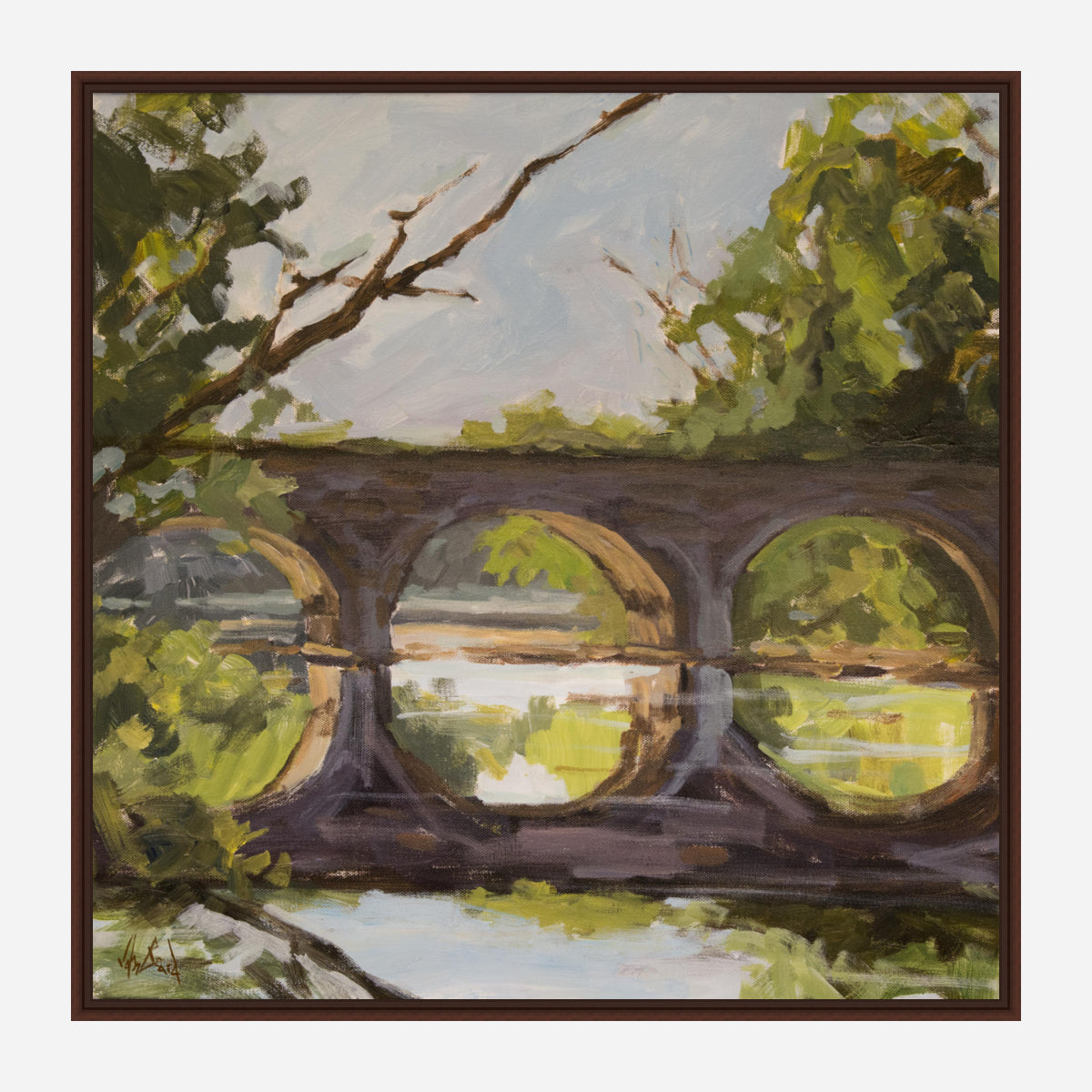 Forest Bridge Artist Canvas Enhanced Print by John Beard Collection - product image 7 for Resin Society