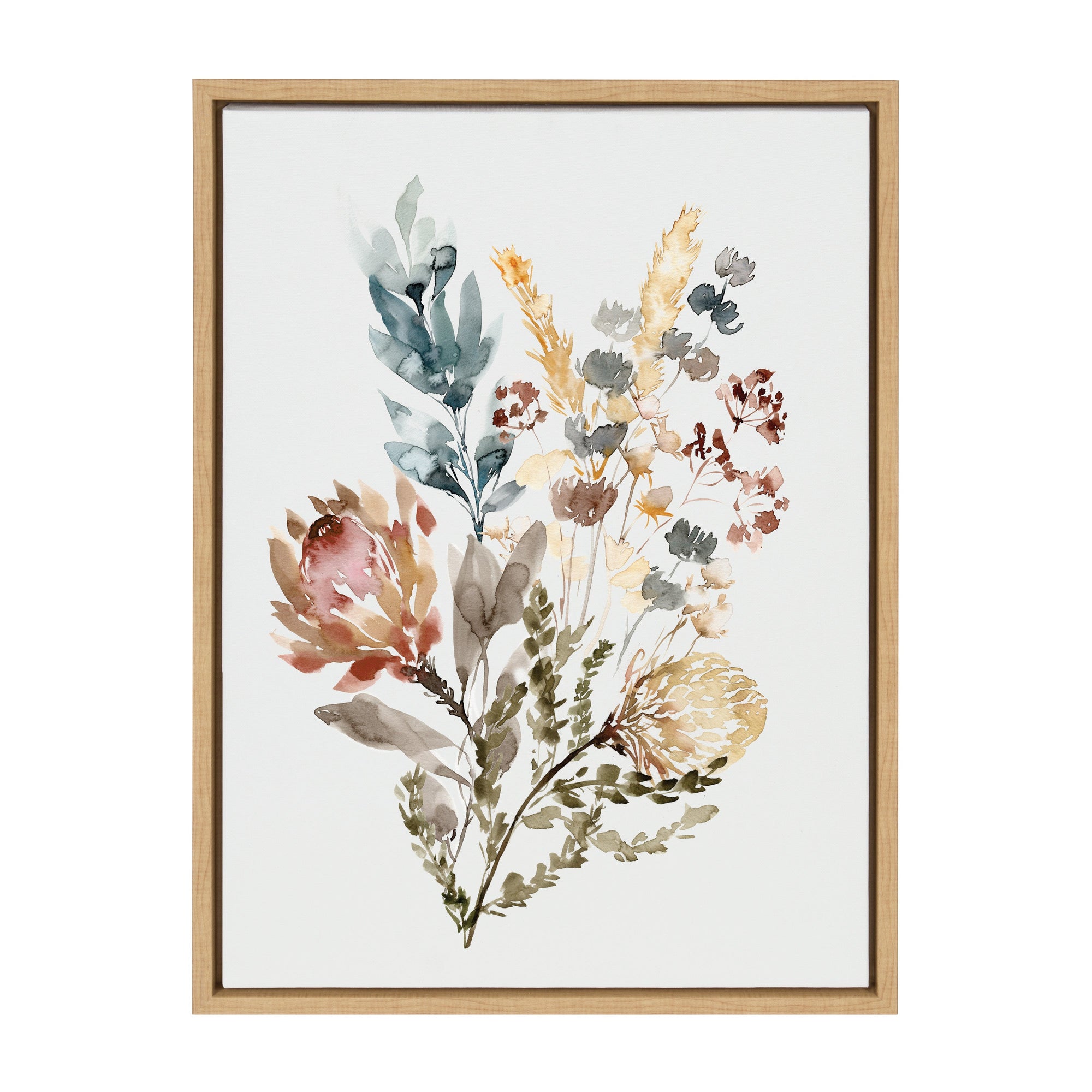 Sylvie Wildflower Bunch Framed Canvas by kateandlaurel - product image 9 for Resin Society