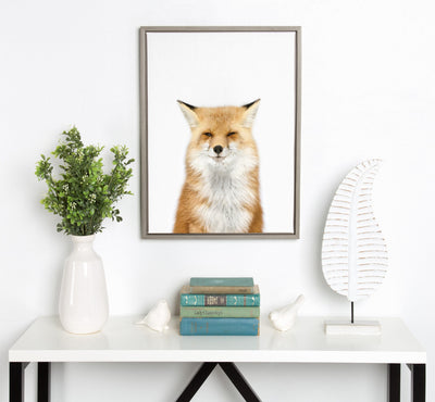 Sylvie Animal Studio Fox 3 Framed Canvas by Amy Peterson Art Studio