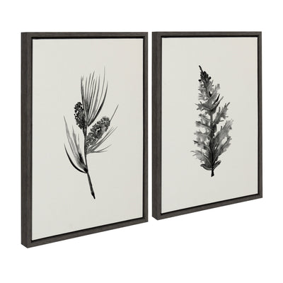 Sylvie Vintage Botanical 3 and 4 Framed Canvas Set by kateandlaurel - product image 8 for Resin Society