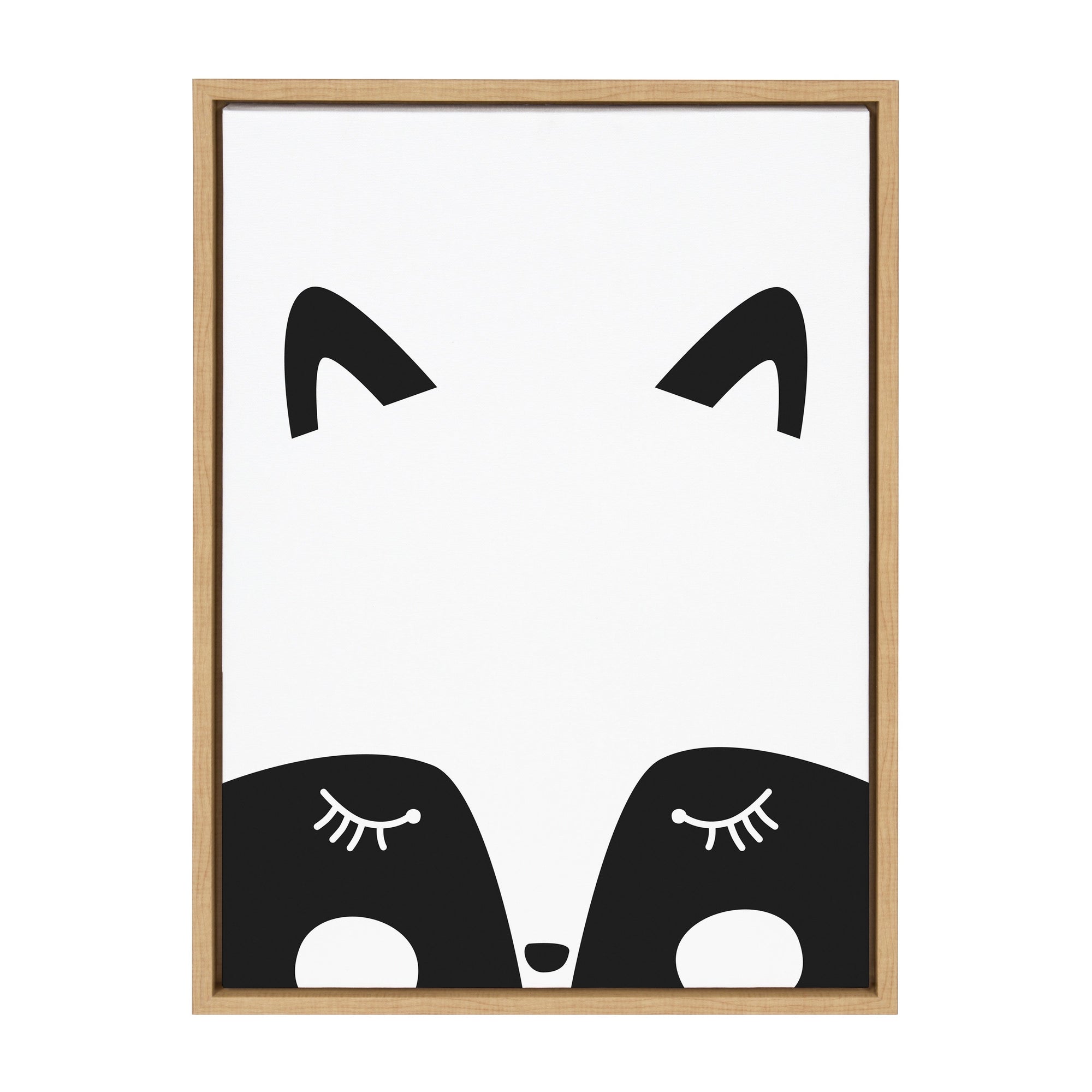 Sylvie Modern Baby Fox Framed Canvas by kateandlaurel - main product image for Resin Society