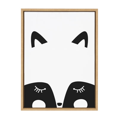 Sylvie Modern Baby Fox Framed Canvas by kateandlaurel - main product image for Resin Society