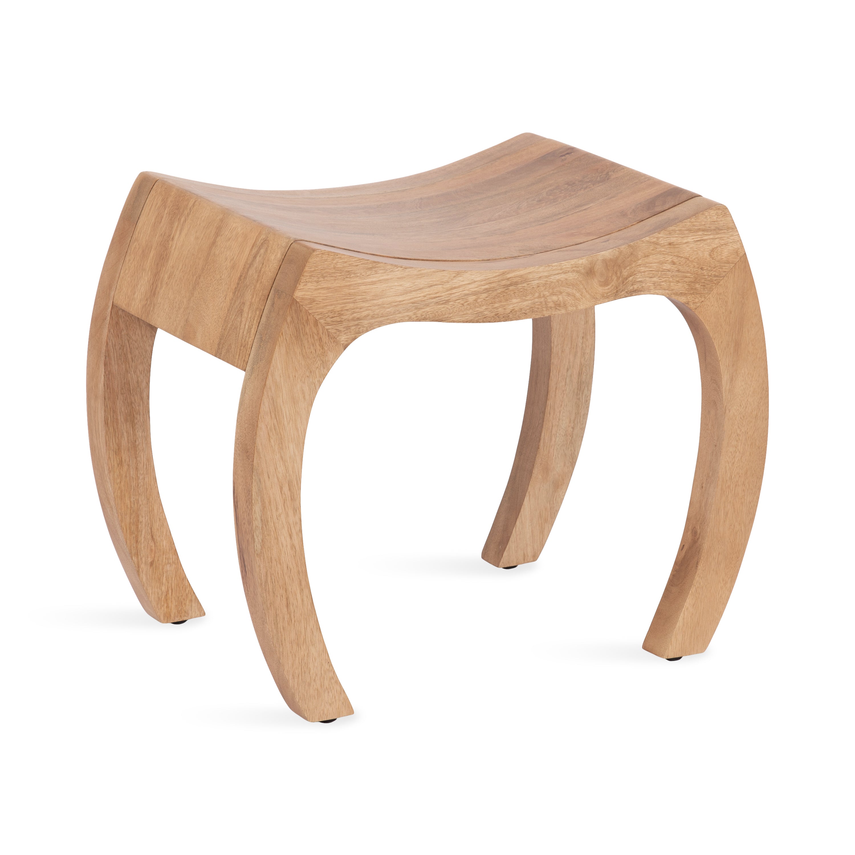 Loviisa Wood Ottoman and Vanity Stool
