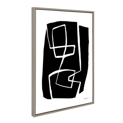 Sylvie Modern Meeting Forms Framed Canvas by kateandlaurel - product image 2 for Resin Society