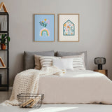 Sylvie Flower House Framed Canvas by kateandlaurel - product image 7 for Resin Society