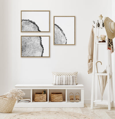 Sylvie Tree Rings Set Framed Canvas by kateandlaurel - product image 5 for Resin Society