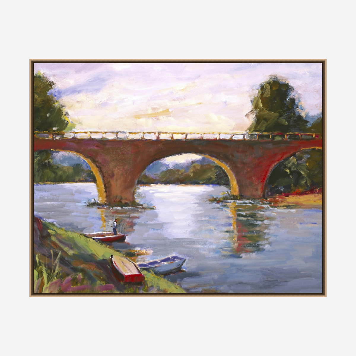French Bridge Artist Enhanced Canvas Print by John Beard Collection - product image 8 for Resin Society