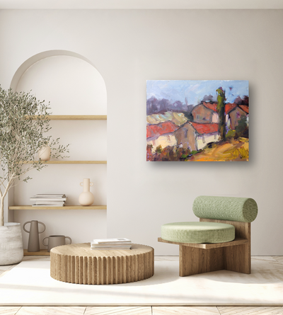 French Farmhouse Artist Enhanced Canvas Print