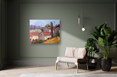 French Farmhouse Artist Enhanced Canvas Print