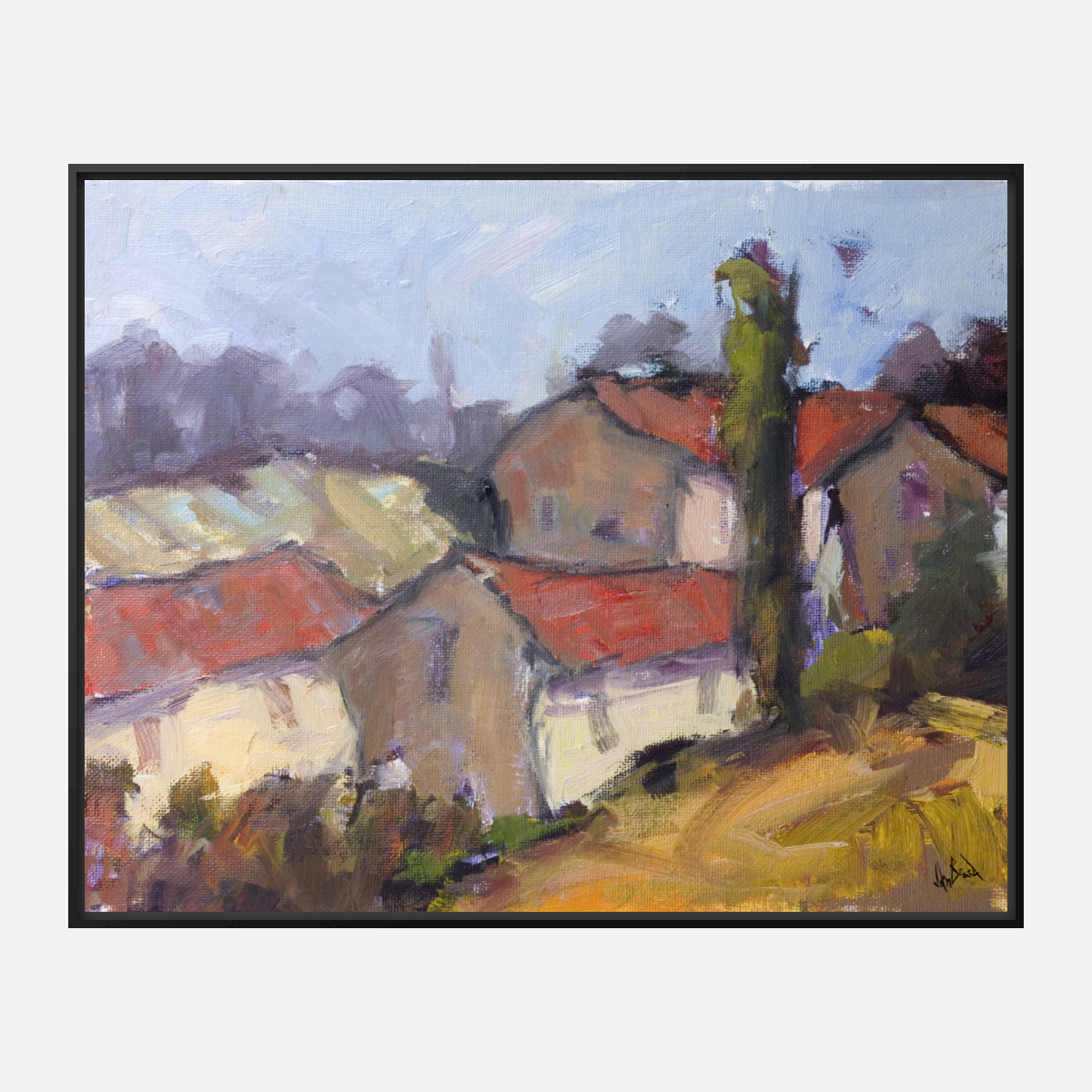 French Farmhouse Artist Enhanced Canvas Print