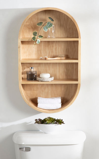 Hutton Wood Capsule Wall Shelf by kateandlaurel - product image 6 for Resin Society
