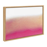 Sylvie Champagne Shimmer Framed Canvas by kateandlaurel - product image 2 for Resin Society