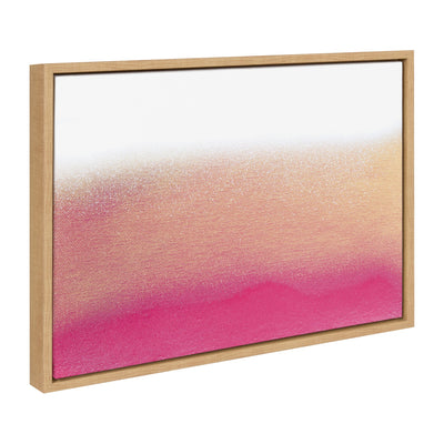 Sylvie Champagne Shimmer Framed Canvas by kateandlaurel - product image 2 for Resin Society
