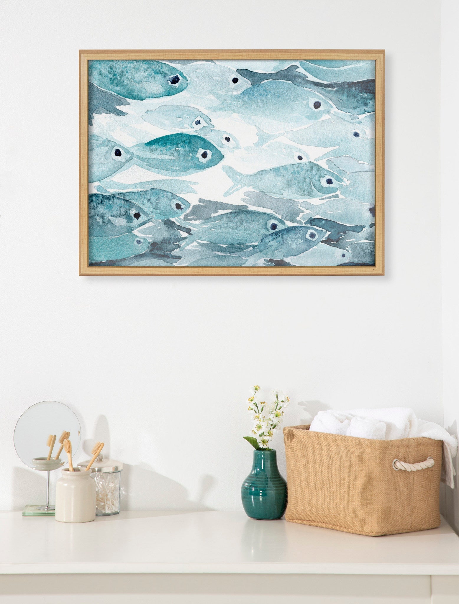 Blake Aholehole Framed Printed Glass by kateandlaurel - product image 5 for Resin Society