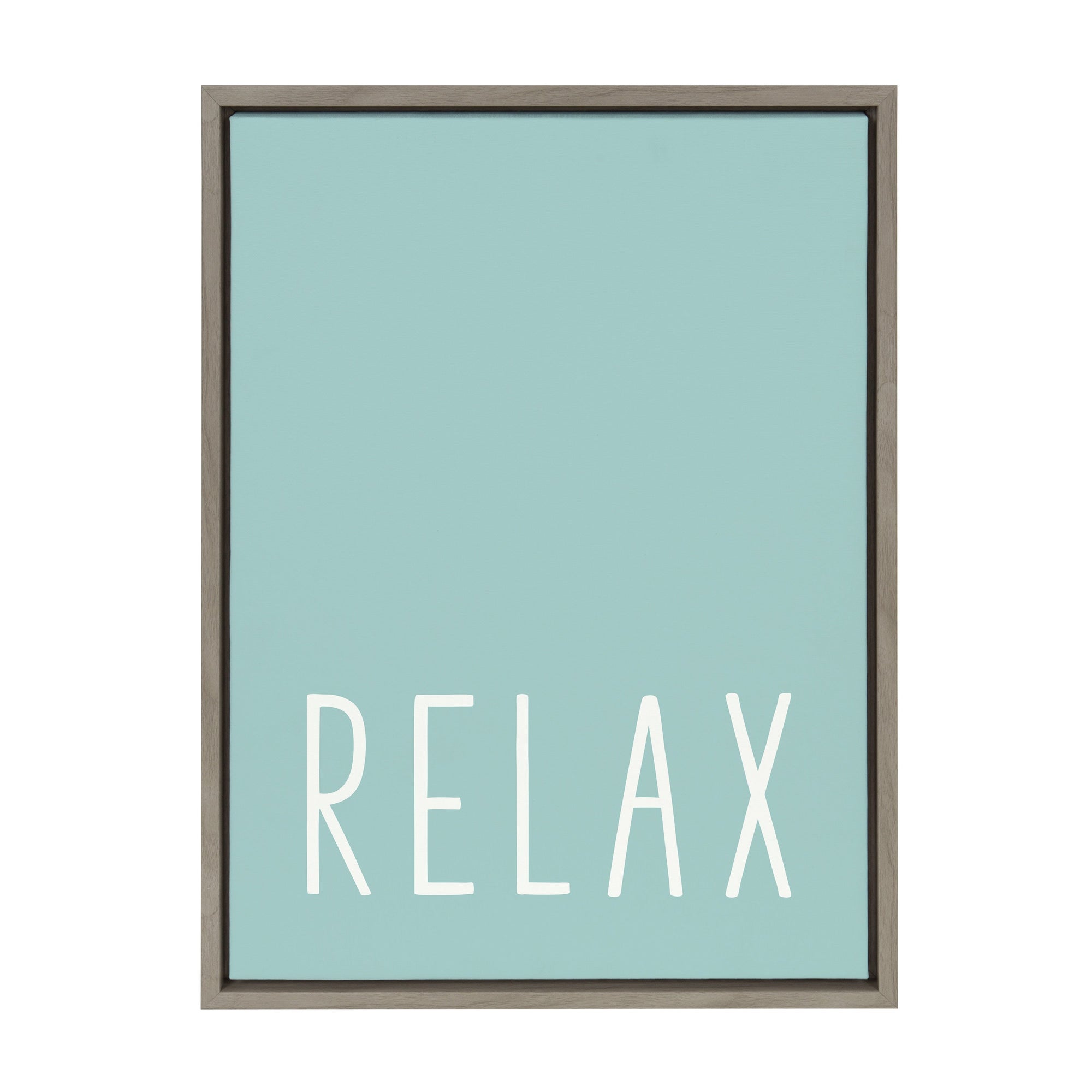 Sylvie Relax in Pale Teal Framed Canvas by kateandlaurel - product image 10 for Resin Society