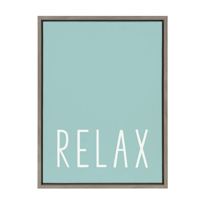 Sylvie Relax in Pale Teal Framed Canvas by kateandlaurel - product image 10 for Resin Society