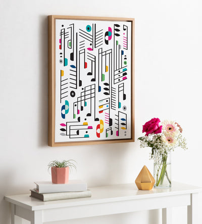 Sylvie Music Notes Framed Canvas by kateandlaurel - product image 7 for Resin Society