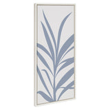 Sylvie Mid Century Retro Jungle Botanical Light Blue Framed Canvas by kateandlaurel - product image 7 for Resin Society