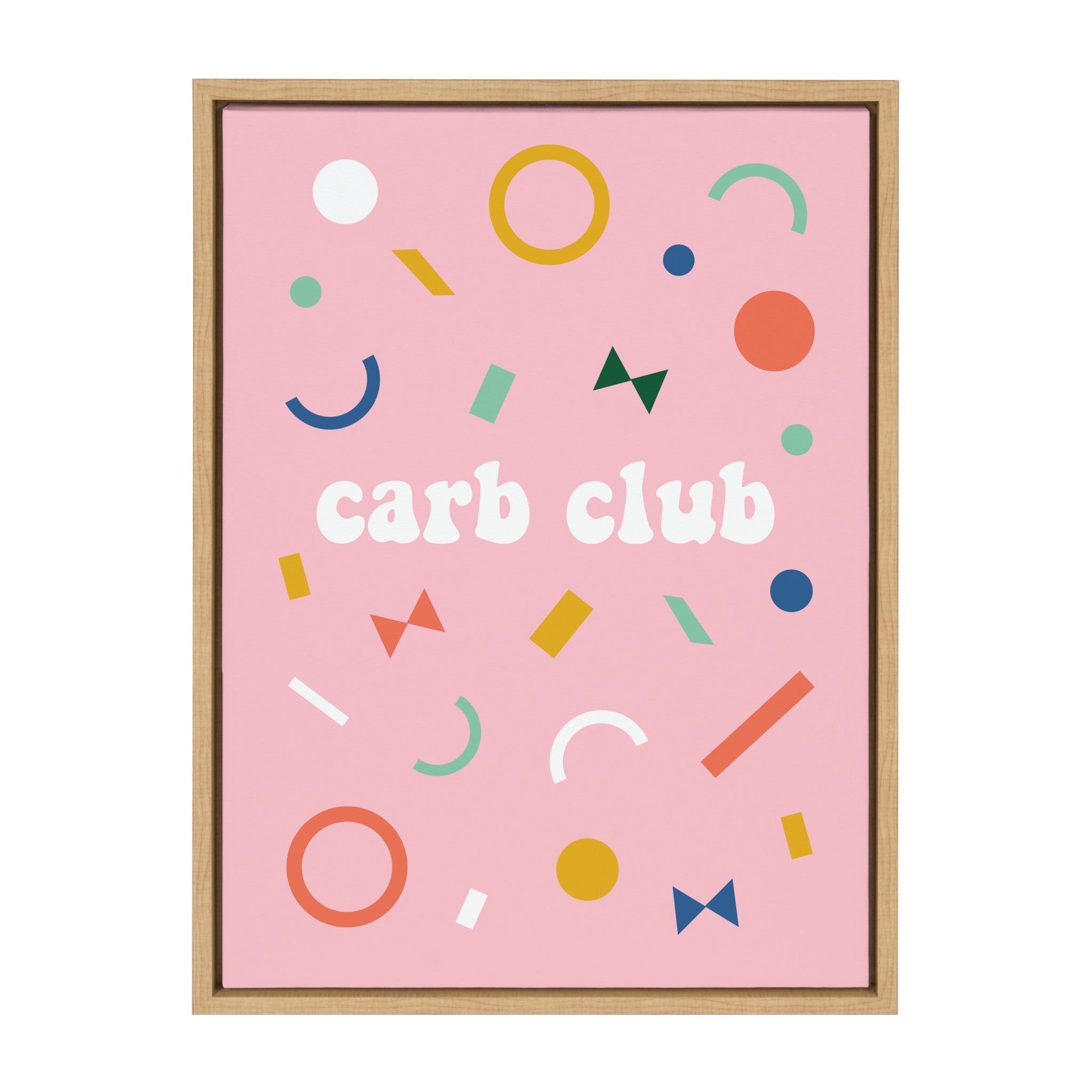Sylvie Carb Club Framed Canvas by kateandlaurel - main product image for Resin Society