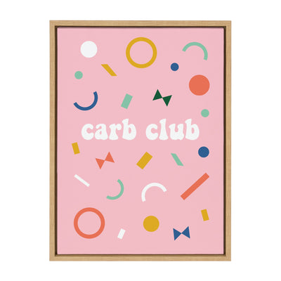 Sylvie Carb Club Framed Canvas by kateandlaurel - main product image for Resin Society