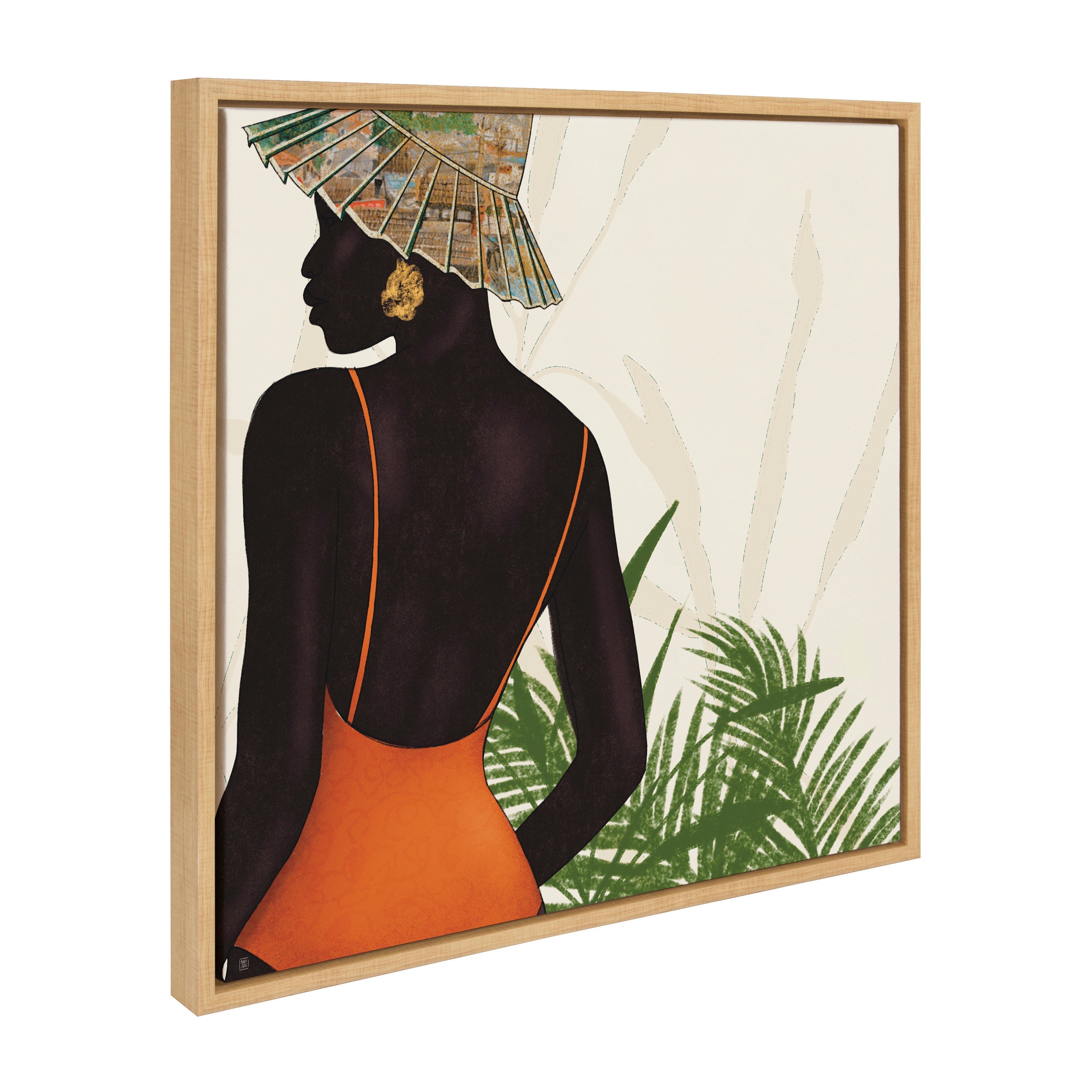 Sylvie So So Tropical Framed Canvas by kateandlaurel - product image 8 for Resin Society