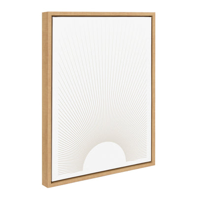 Sylvie Sun Rays Framed Canvas by Rocket Jack by kateandlaurel - main product image for Resin Society