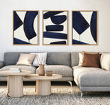 Sylvie Japandi 3, Japandi 26 and Japandi 4 Framed Canvas Set by kateandlaurel - product image 5 for Resin Society