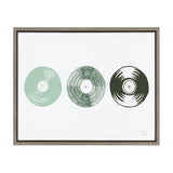 Sylvie Three Records Framed Canvas by kateandlaurel - product image 9 for Resin Society