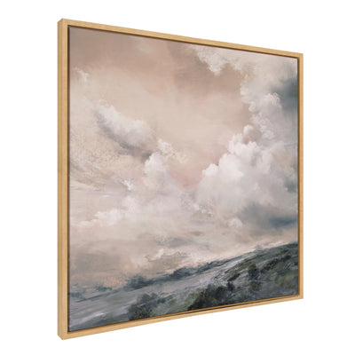 Sylvie When the North Wind Blows - Sepia Framed Canvas by Nel Whatmore