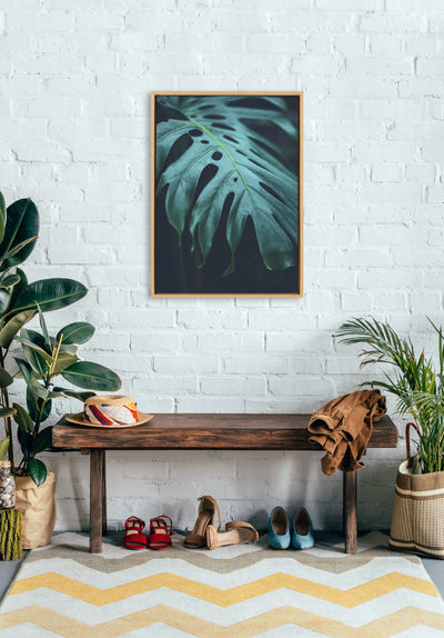 Sylvie Tropical Frond Framed Canvas by kateandlaurel - product image 7 for Resin Society