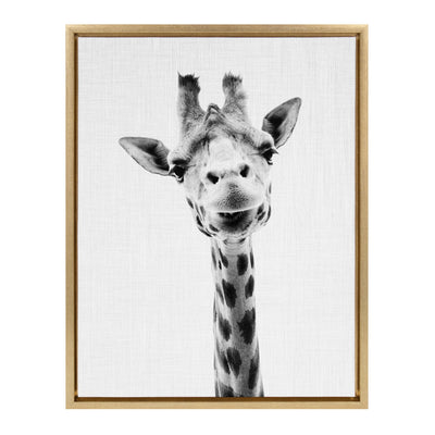 Sylvie Giraffe Framed Canvas by Simon Te of Tai Prints by kateandlaurel - product image 6 for Resin Society