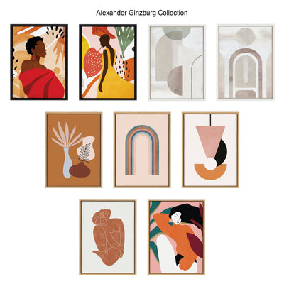 Sylvie Sahara Gray 2 Framed Canvas by kateandlaurel - product image 8 for Resin Society