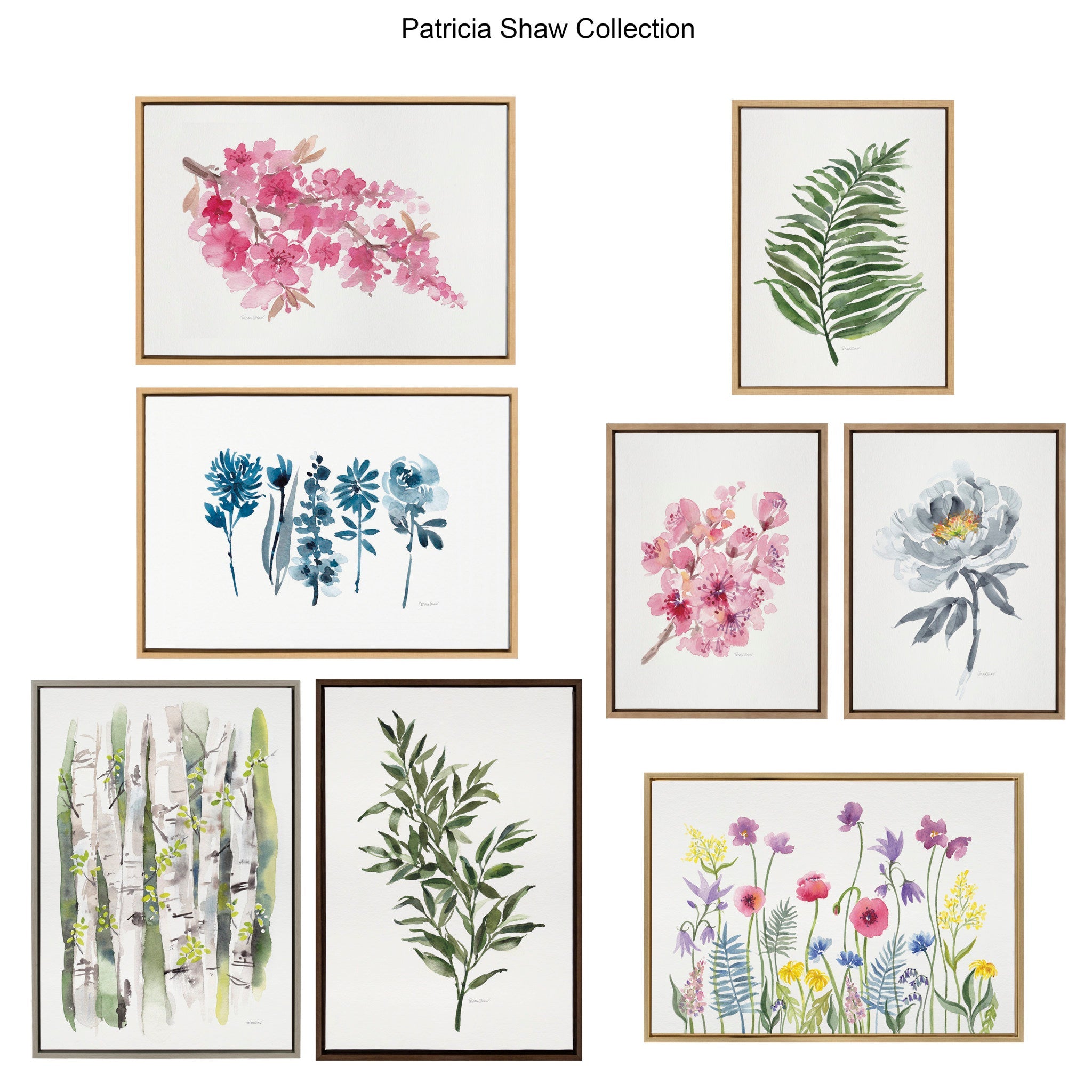 Sylvie Positano Inspired Framed Canvas Set by kateandlaurel - product image 6 for Resin Society
