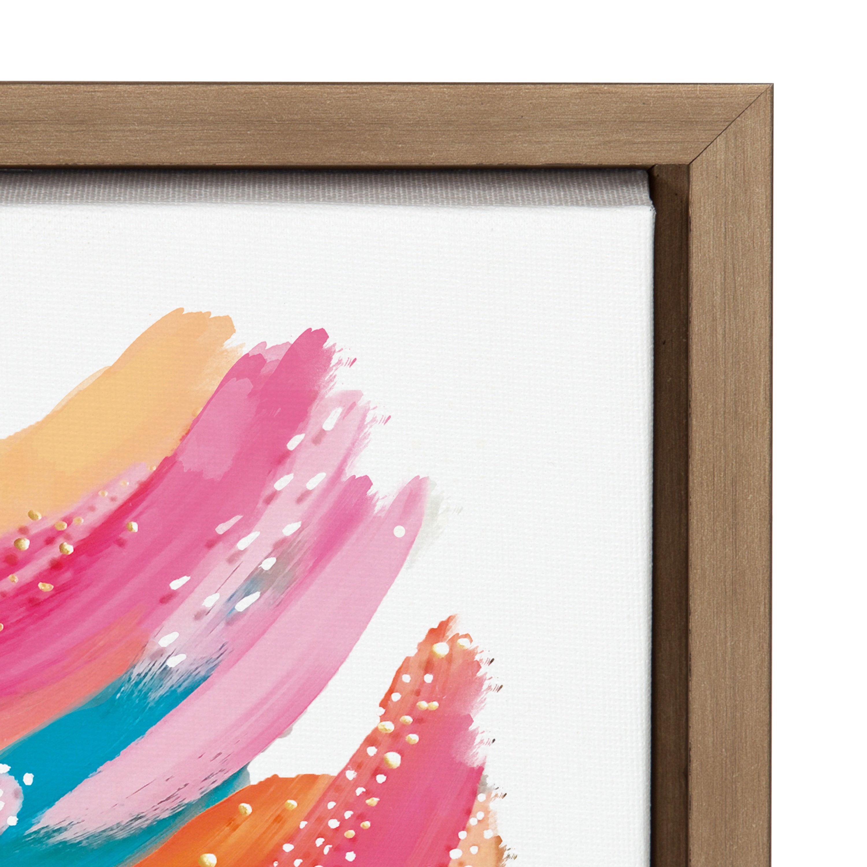 Sylvie Bright Abstract Framed Canvas