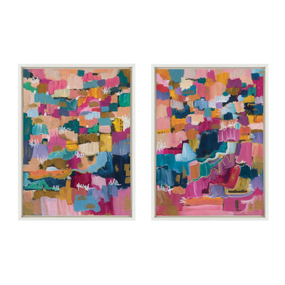 Sylvie Applause Framed Canvas Set by Leah Nadeau by kateandlaurel - product image 20 for Resin Society