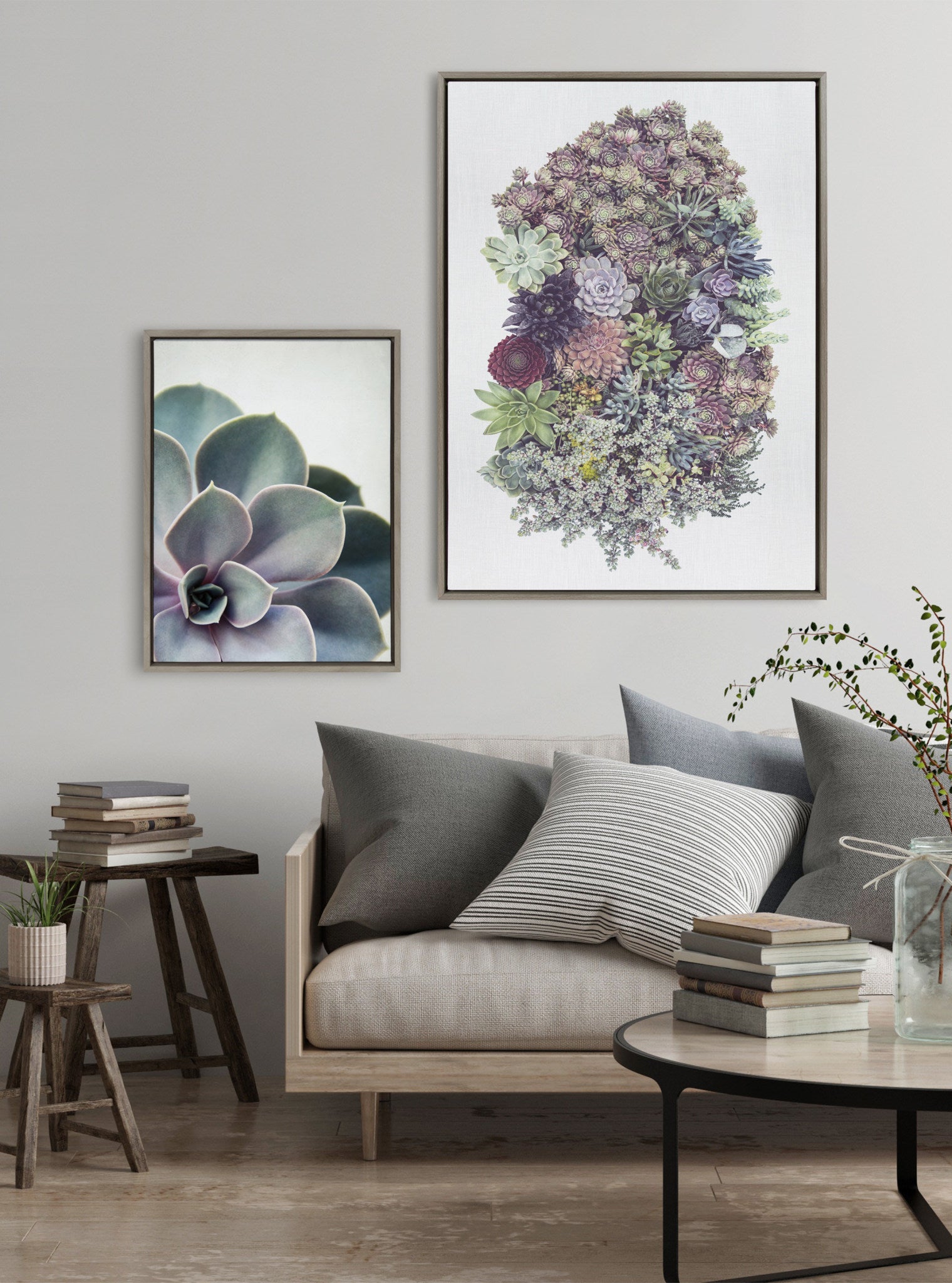 Sylvie Colony 2 Framed Canvas by kateandlaurel - product image 6 for Resin Society