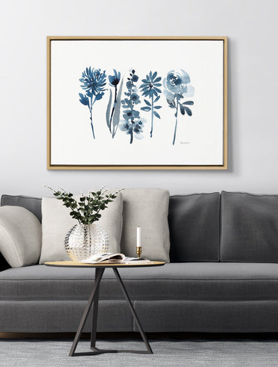 Sylvie Blue Blooms Framed Canvas by kateandlaurel - product image 8 for Resin Society