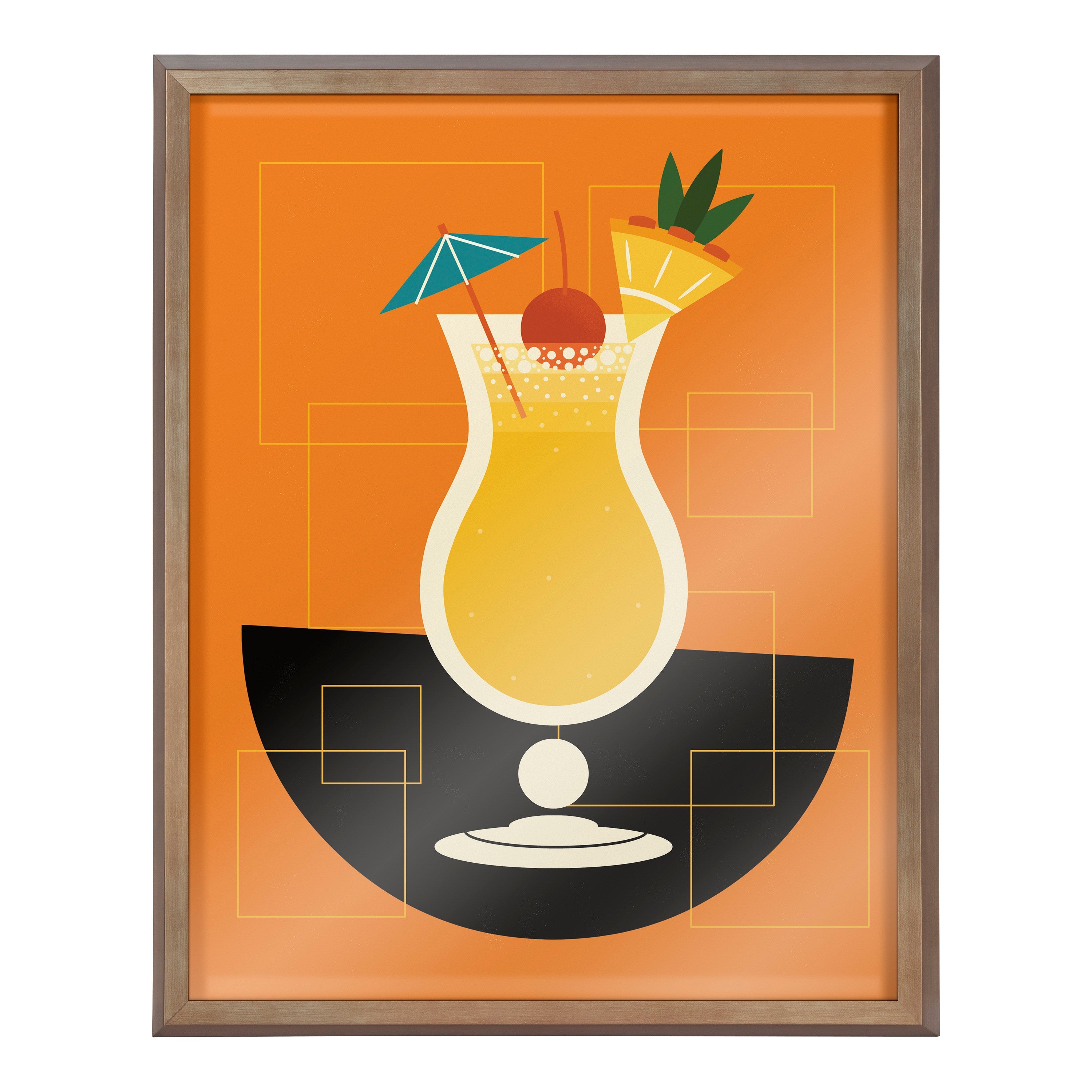 Blake Pina Colada Framed Printed Art by Amber Leaders Designs