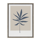 Sylvie Muted Tan and Blue Colorblock Botanical Leaf Framed Canvas by kateandlaurel - product image 14 for Resin Society