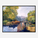 Garden Bridge Artist Enhanced Canvas Print by John Beard Collection - product image 4 for Resin Society
